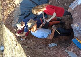 Toma de muestras en el santuario de Castellar