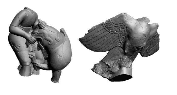 3D Conjunto escultórico de Cerrillo Blanco